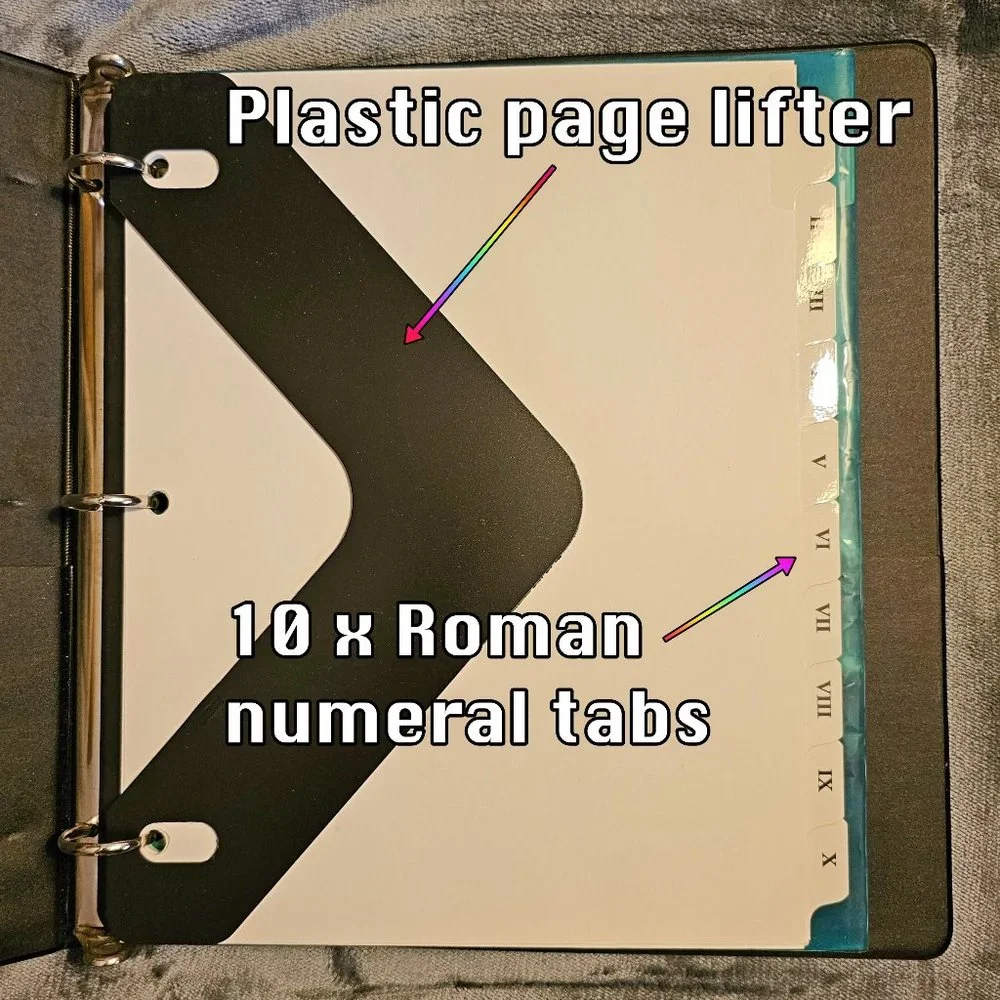 OFFICE SUPPLIES LOT: binder organizing supplies + portfolios